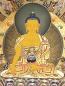 Mobile Preview: Thangka Shakyamuni Buddha, gerahmt ca. 112 x 81 cm