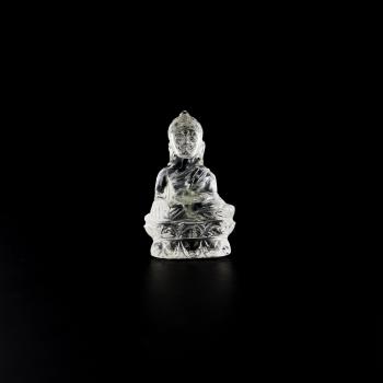 Buddha aus Bergkristall, 35,4 Gramm, 6 x 3,5 cm
