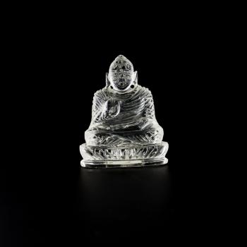 Buddha aus Bergkristall, 47,5 Gramm, 5,5 x 4,5 cm