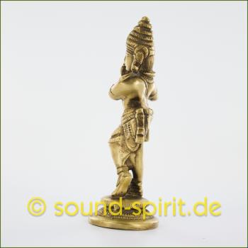 Krishnastatue Messing, ca.12 cm hoch