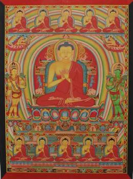Thangka Vairochana Kadampa, ca. 87 x 64 cm