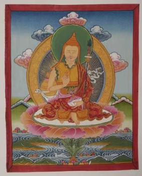 Thangka Padmasambhava, im Wechselrahmen, ca. 35 x 28 cm