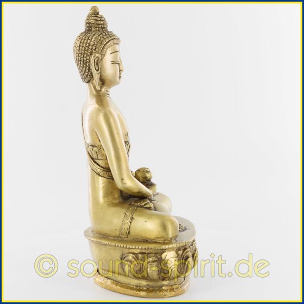 Buddha Amithaba, Messing, ca. 20 cm