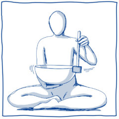 Ruhe und Meditation Schalen